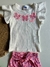 Conjunto Infantil Menina Blusa e Short Saia Off White - Marlan - comprar online
