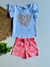 Conjunto Infantil Menina em Meia Malha Branco - Marlan