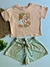 Conjunto Infantil Menina Summer Garden Laranja - Elian