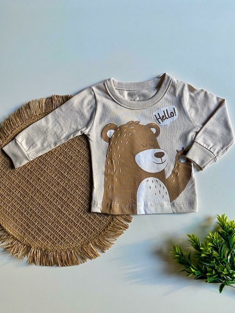 Camiseta Bebê Menino Ursinho - Brandili