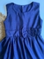 Vestido Infantil Azul Marinho Liso - Jujuba Kids - comprar online