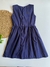Vestido Infantil Azul Marinho Liso - Jujuba Kids - loja online