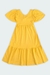 Vestido Infantil Texturizado Amarelo - Colorittá