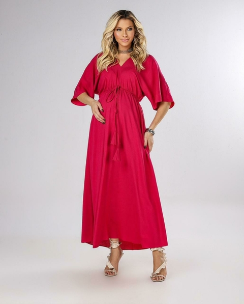 Vestido Longo Viscose Cridelia - CF