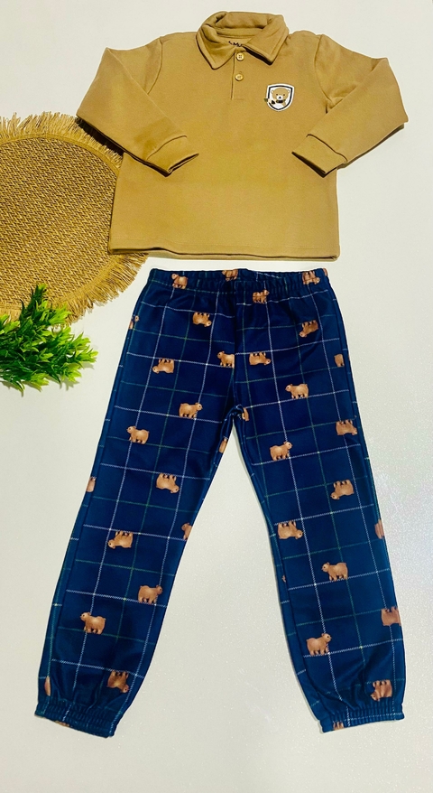 Conjunto Moletom Infantil Menino Ursinho - Mundi - comprar online