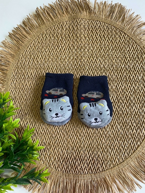 Meias Bebê Menino Antiderrapantes com Personagens 3D - Nice Cotton - comprar online