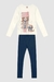 Conjunto Longo em Cotton Infantil Menina - Brandili