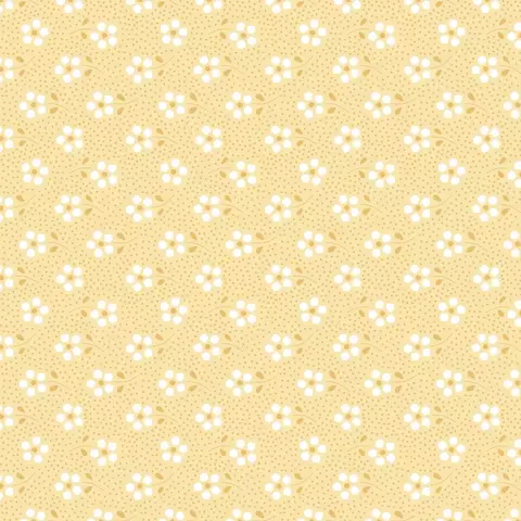 Tecido Tricoline 100% algodão - Mini Primavera amarelinho - 50cm x 1,50m