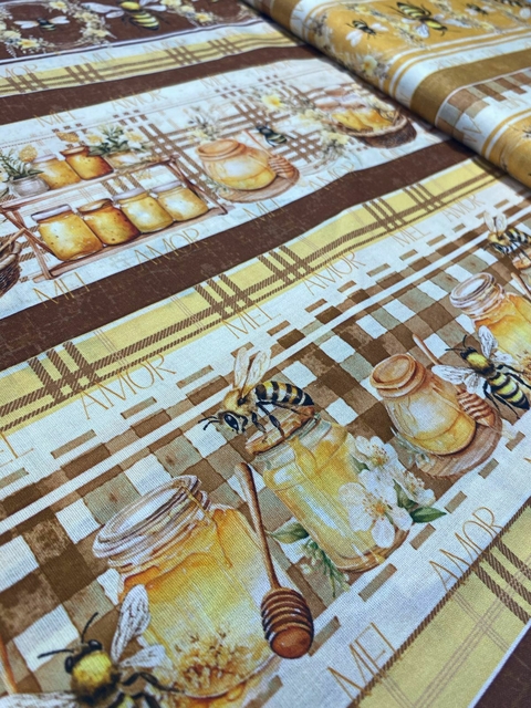 TRICOLINE DIGITAL BARRADOS ABELINHAS 55X150 CM - comprar online