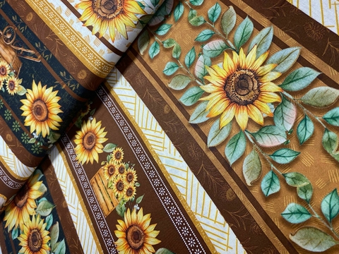 TRICOLINE DIGITAL BARRADOS GIRASOL E BICICLETAS- 55X150 CM - comprar online