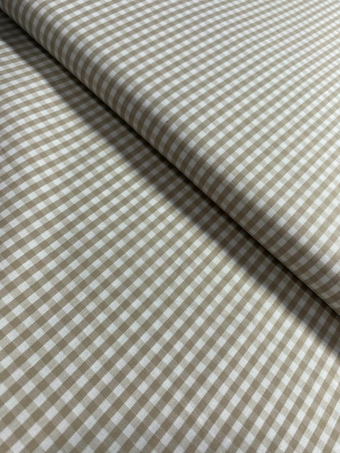 TRICOLINE FIO TINTO XADREZ BEGE - M 50X148 CM - comprar online