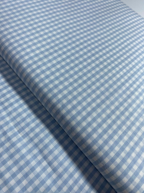 TRICOLINE FIO TINTO XADREZ AZUL BB - M 50X148 CM - comprar online