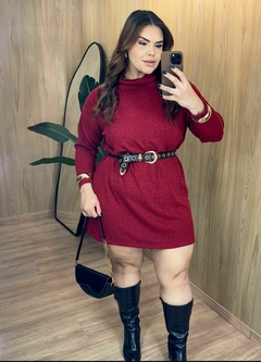 VESTIDO PONCHO LANZINHA - DL MODA PLUS SIZE
