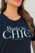 T-SHIRT ESTONADA BÁSICO É CHIQUE