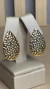 Par de Brincos Gotas estilo Marroquino banhado a Ouro amarelo 18K - comprar online