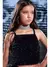 CROPPED FRU FRU PRETO TULE CRISTAIS - comprar online