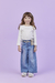 CALÇA WIDE LEG EM JEANS COM CINTO E POCHETE GABRIELA AQUARELA - comprar online