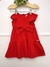 VESTIDO COM BABADOS E LAÇO VERMELHO PREPPY MOMI - comprar online