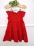 VESTIDO COM BABADOS E LAÇO VERMELHO PREPPY MOMI na internet