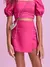 SHORTS SAIA LINHO PINK I AM AUTHORIA - comprar online