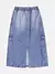 SAIA MIDI CARGO DENIM I AM AUTHORIA - Zóti Kids Moda Infantil