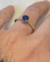 Anel de Formatura em Ouro com Safira Azul e diamantes - Puro Luxo Joias
