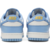Vista traseira do Nike Dunk Low Polar Blue, destacando o logo da Nike e acabamento premium.