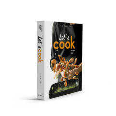 Book Box Let's Cook com capa inspiradora de culinária moderna. Ideal para quem ama gastronomia, design e presentes criativos.