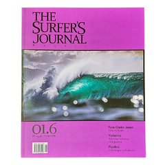 Capa da The Surfer’s Journal Brasil 01.6 com onda cristalina e arco-íris. Reportagens sobre Pipeline, Yorkshire e Ross Clarke-Jones além do limite.