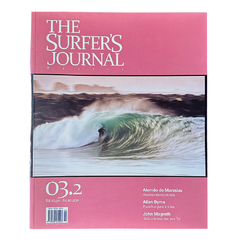 Capa da The Surfer’s Journal Brasil 03.2 com surfista em tubo rosado. Destaques: Alemão de Maresias, Allan Byrne e John Magrath nos anos 70.