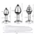 Kit Plug anal Rabinho + 3 plugs - Branco - comprar online