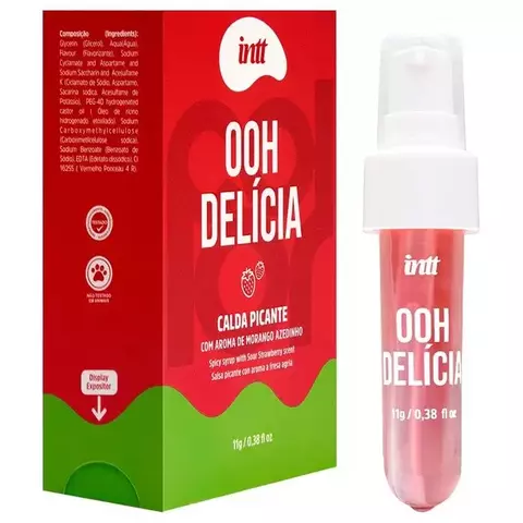 Ooh Delícia Calda Picante Para Oral - Morango Azedinho 11G Intt