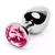 Plug Anal Aço P - Rosa - comprar online