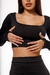 cropped manga longa - comprar online