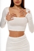 cropped manga longa - comprar online