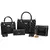 Kit 3 bolsas femininas transversal grande, media , pequena + carteira porta cartão