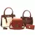 Kit Bolsas Feminina 4 Peças, Grande, Média, Pequena, Carteira ! transversal Santorini Handbag