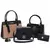 Kit Bolsas Feminina 4 Peças, Grande, Média, Pequena, Carteira ! transversal Santorini Handbag
