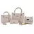 Kit 3 bolsas femininas transversal grande, media , pequena + carteira porta cartão - Pura Essência