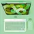 Teclado Sem Fio Bluetooth Recarregável Com Mouse - VERDE na internet