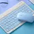 Teclado Sem Fio Bluetooth Recarregável Com Mouse - AZUL na internet