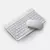 Teclado Sem Fio Bluetooth Recarregável Com Mouse - BRANCO