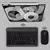 Teclado Sem Fio Bluetooth Recarregável Com Mouse - PRETO na internet
