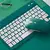 Teclado Sem Fio Bluetooth Recarregável Com Mouse - VERDE ESC - comprar online