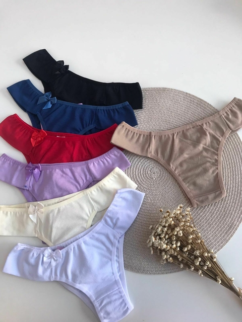 Kit 10 calcinhas de algodão larga - comprar online