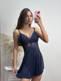 Camisola sem bojo em liganete e renda Dellandrea - comprar online