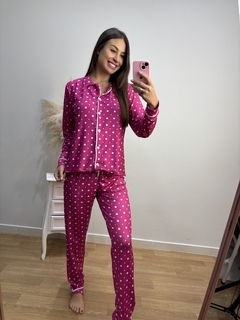 PIJAMA DE INVERNO FEMININO AMERICANO ESTAMPA DIGITAL - Dellandrea Moda Íntima