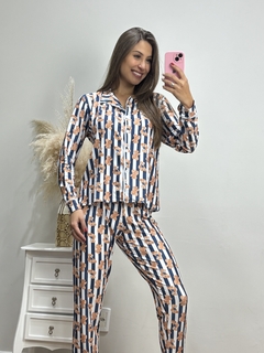 PIJAMA DE INVERNO FEMININO AMERICANO ESTAMPA DIGITAL na internet