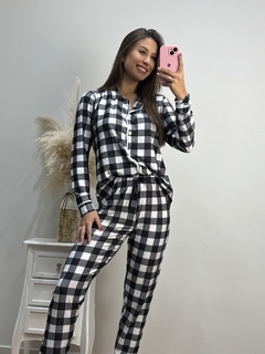 PIJAMA DE INVERNO FEMININO AMERICANO ESTAMPA DIGITAL - loja online