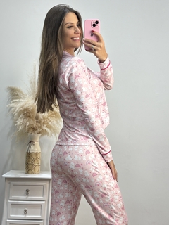 PIJAMA DE INVERNO FEMININO AMERICANO ESTAMPA DIGITAL - loja online